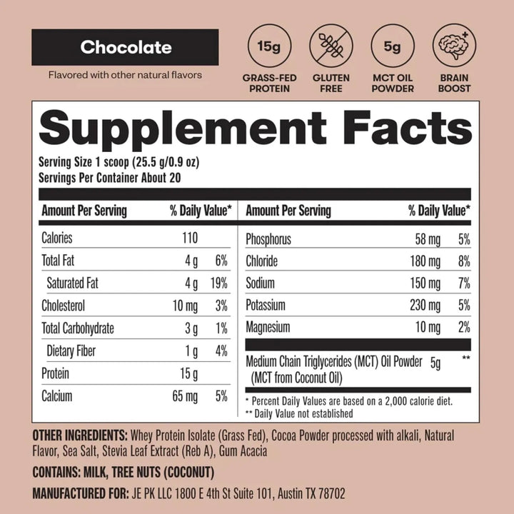 Proteína De Suero Aislado 100% Natural Sabor Chocolate Alime - Imagen 4
