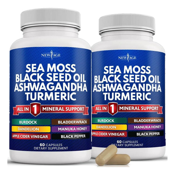 Cápsulas De Sílice Y Aceite De Semilla Negra Con Ashwagandha - Imagen 1