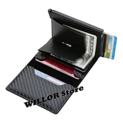 Billetera Tarjetero Automático Pop Up Rfid Anticlonación  - Imagen 4