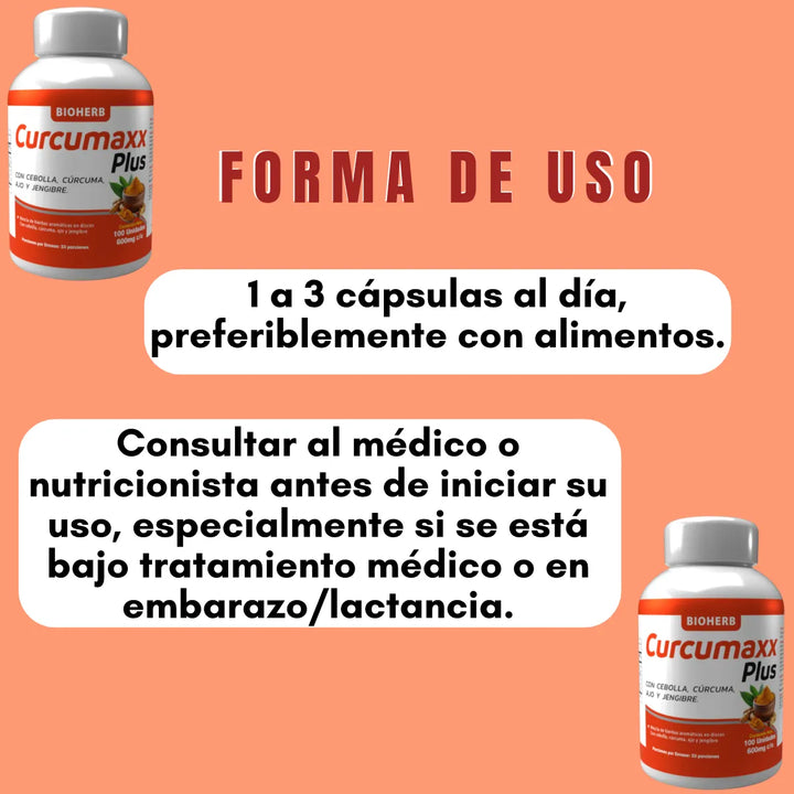 Cúrcuma Curcumina 100 Cápsulas Invima Jengibre 600mg - Imagen 5