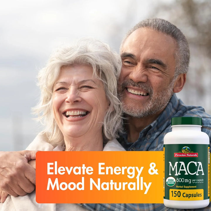 Cápsulas De Raíz De Maca Orgánica 2400 Mg Para Mujeres Y Hom - Imagen 4