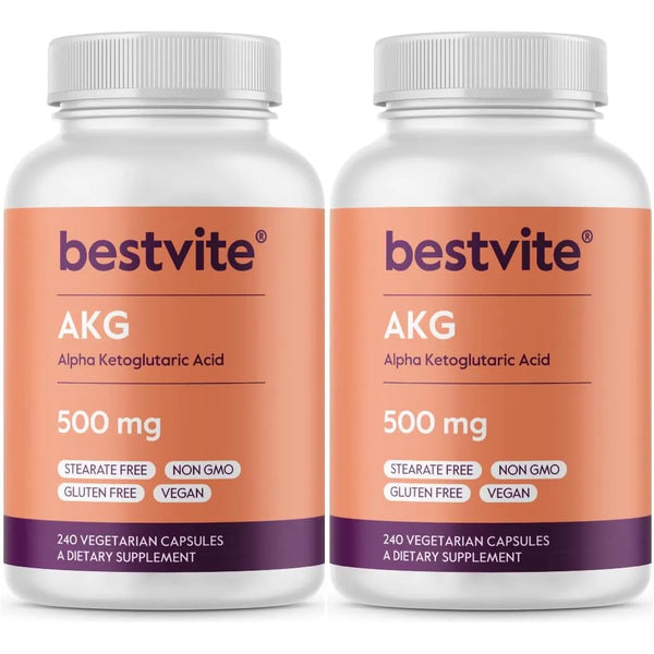 Ácido Alfa Cetoglutárico 500 Mg 480 Cápsulas Sin Estearatos - Imagen 1