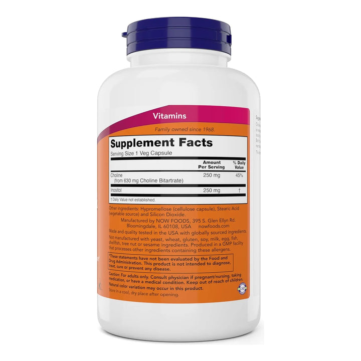 Cholina E Inositol 180 Cápsulas Vegetales Energía Cognitiva - Imagen 6