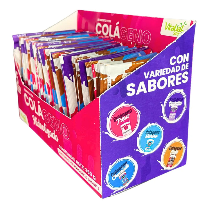 Colágeno Hidrolizado Vitaliah Caja X30 Sachets 5 Sabores - Imagen 5