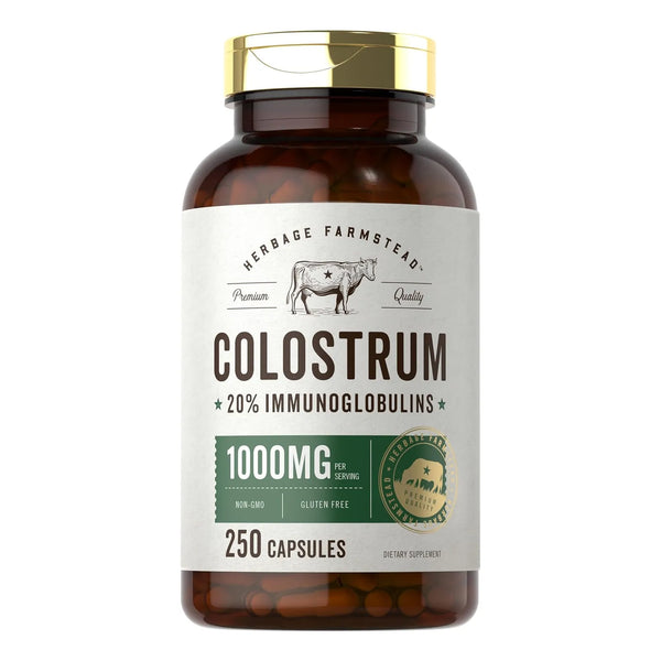 Cápsulas De Calostro 1000 Mg 250 Unidades 30% Igg Energía In - Imagen 1