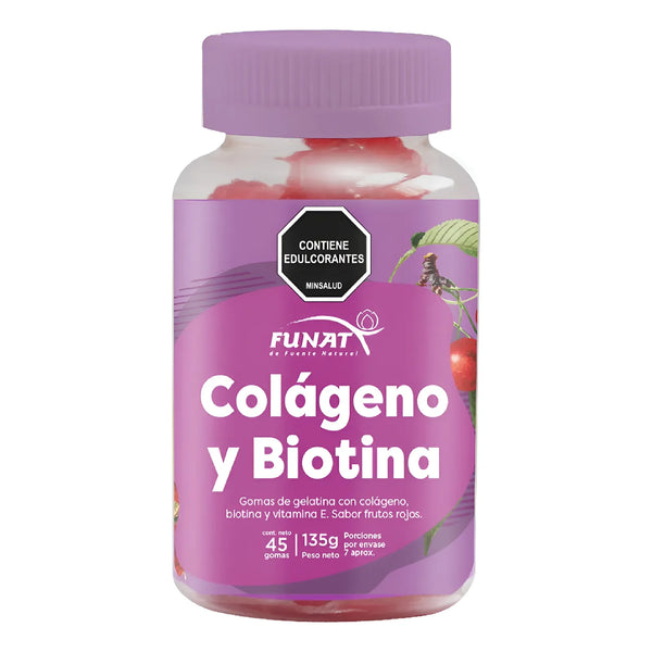 Colageno + Biotina X 45gomas Sin Sabor - Imagen 1