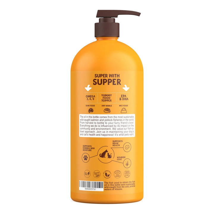 Aceite De Salmón Salvaje De Alaska 946 Ml Para Perros Y Gato - Imagen 2