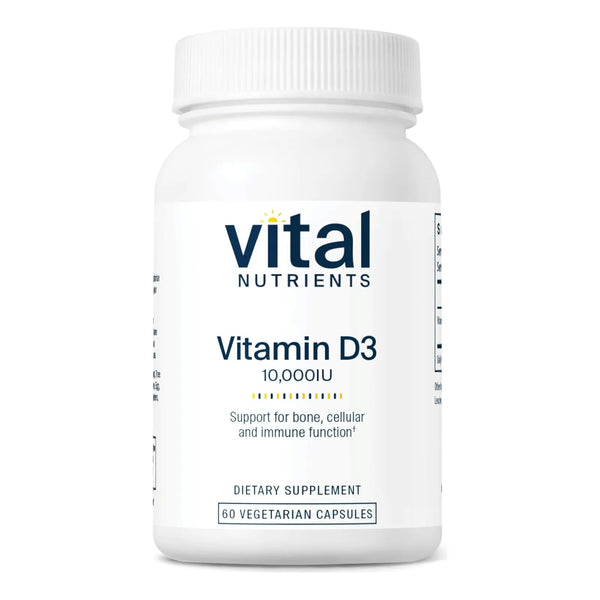 Vitamina D3 10000 Ui Cápsulas 60 Unidades Apoyo Huesos Dient - Imagen 1