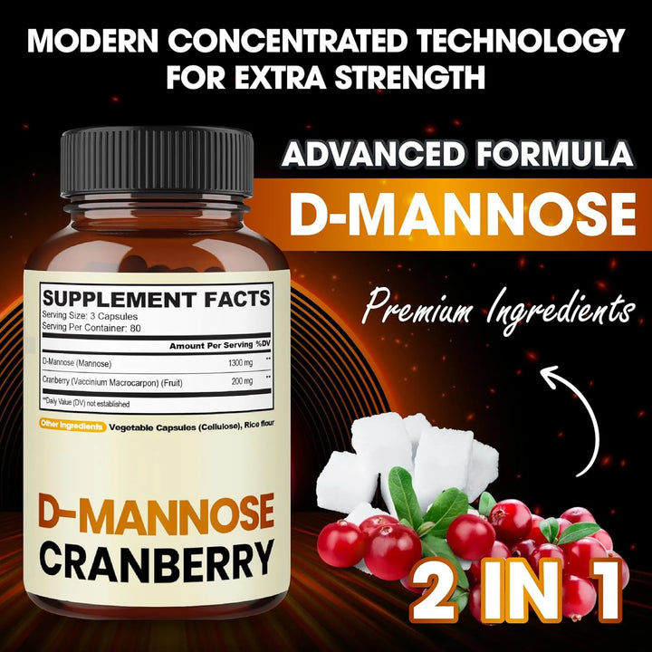 Cápsulas De D-manosa De 1300 Mg Y Arándano De 200 Mg Para Sa - Imagen 4