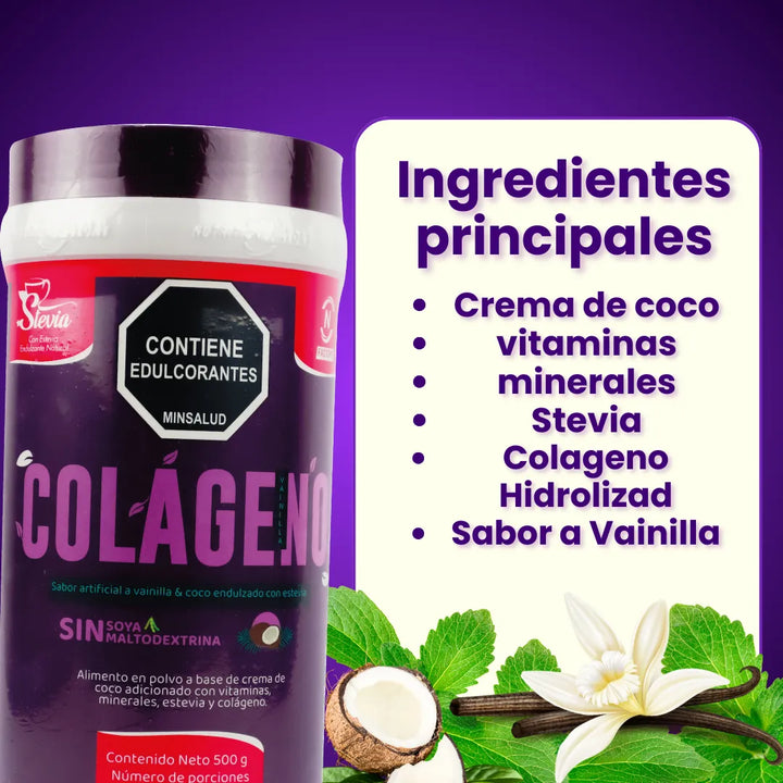Kit Nutrition Factory Colágeno Hidrolizado Vainilla X4 500g - Imagen 5