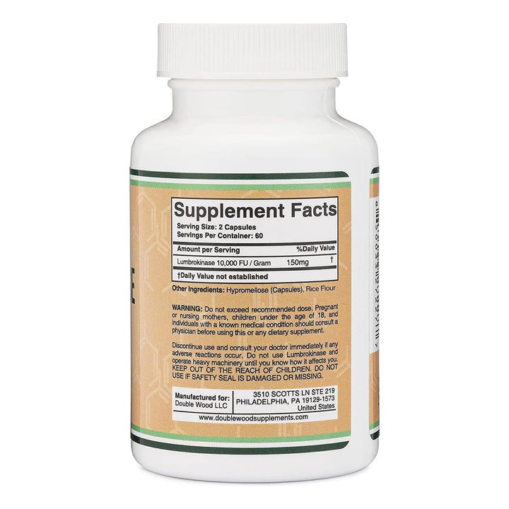 Cápsulas De Enzimas Lumbroquinasa 120 Unidades 150 Mg Activi - Imagen 3