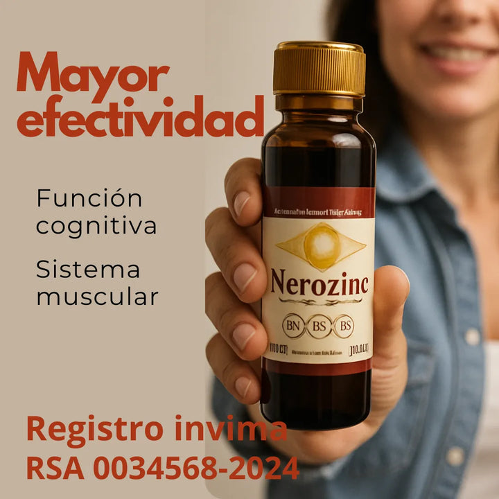 Neurozin Vitaminas Para El Cerebro | Suplemento Cognitivo Para Memoria, Concentración Y Enfoque Mental Vitaminas B1 B3 B6 Niacina 240ml Vainilla - Imagen 4