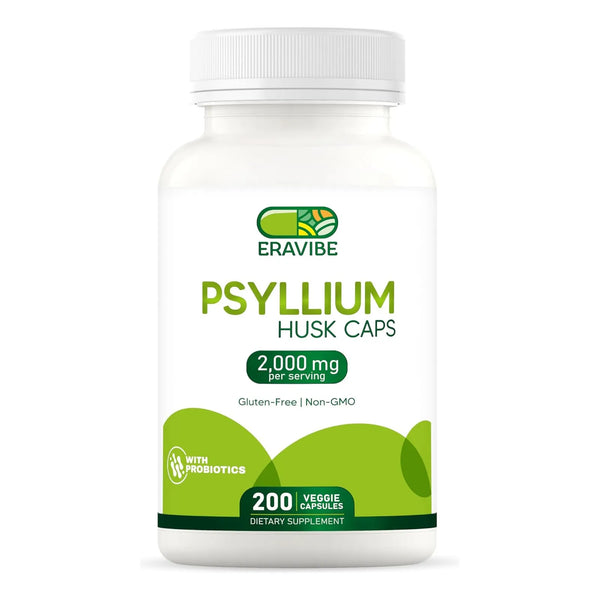 Capsulas De Cascara De Psyllium Con 100 Millones UFC Probióticos Fibra Natural