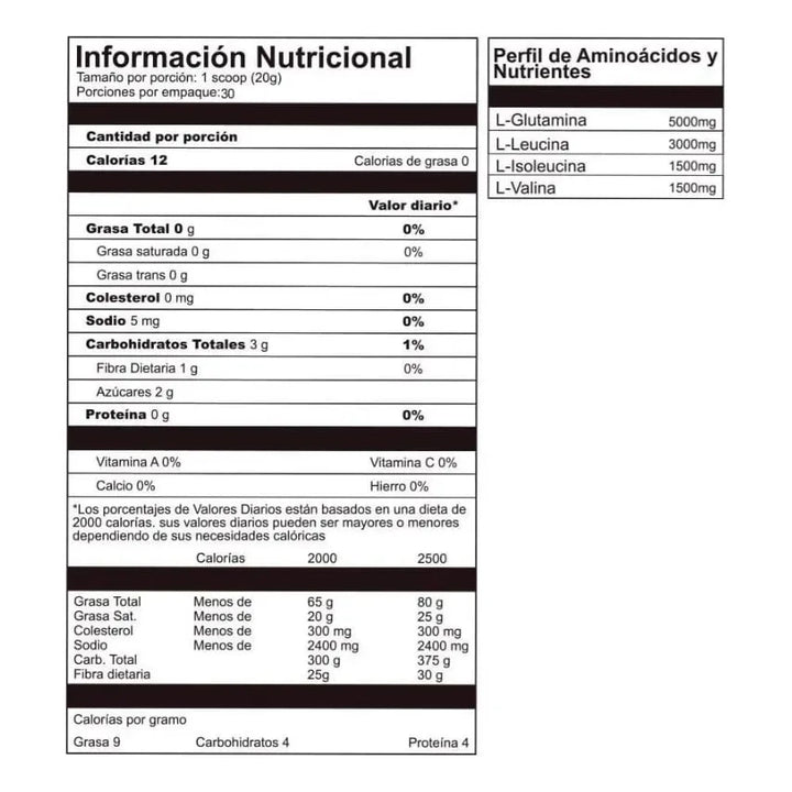 Alpha Vegan Bcaa Glutamina - Imagen 2