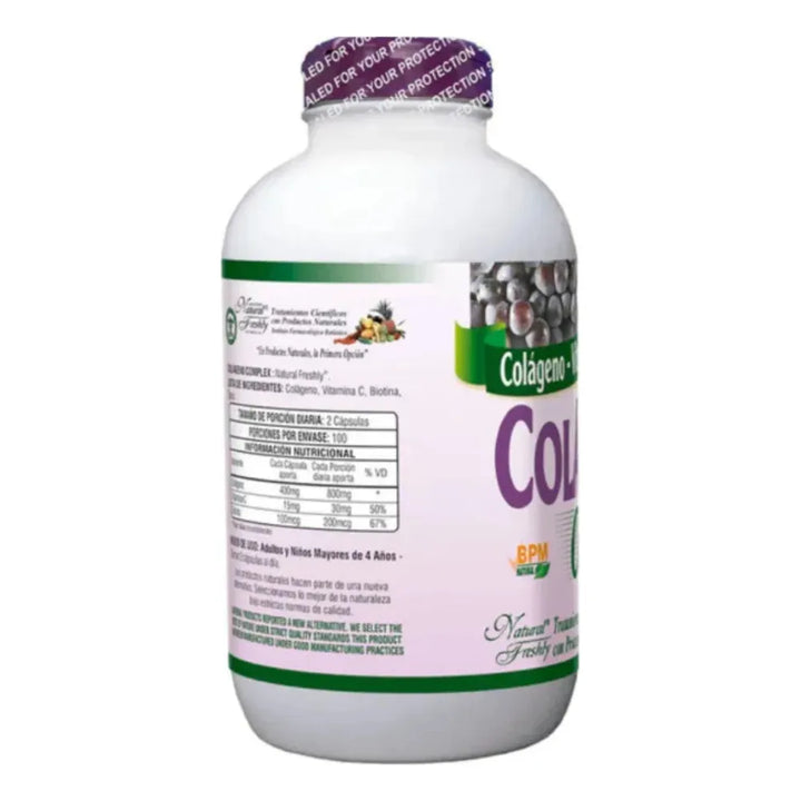 Colageno Complex Colageno Complex Capsulas Natural Freshly Suplemento Colágeno 200 Cáps ...