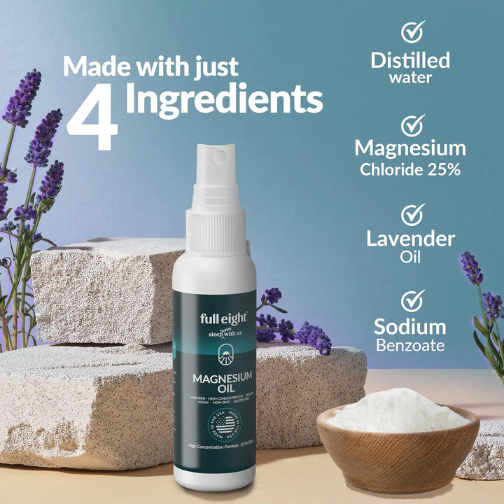 Aceite De Magnesio Puro Spray Corporal Lavanda Para Aliviar - Imagen 5