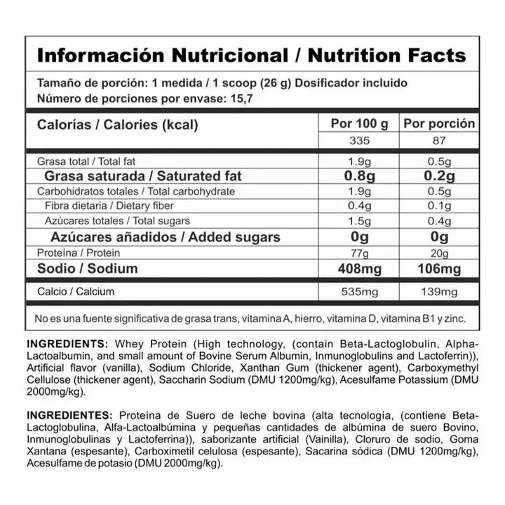 Proteina Bipro Classic 1 Libra - Imagen 2