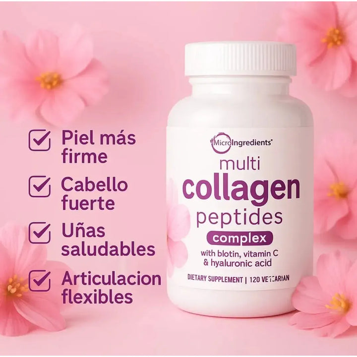 Colageno Complex Multi Collagen Colágeno Complex Peptides Micro Ingredients 120 Cápsula ...