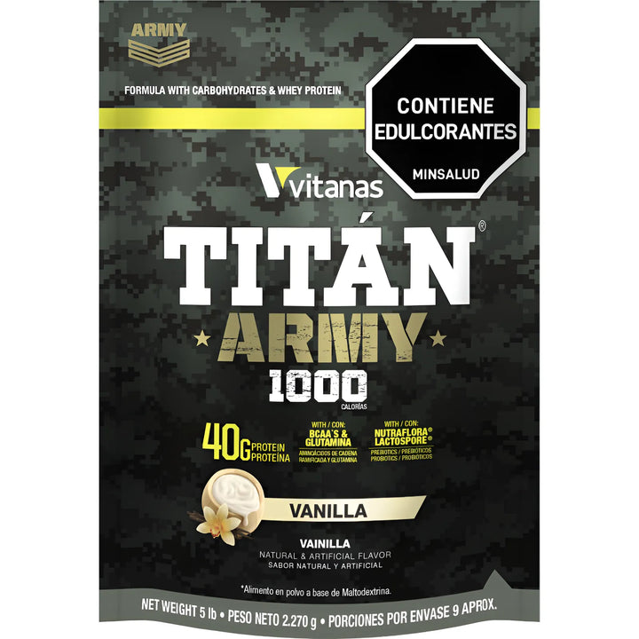 Proteina Titan Army 5lbs - Vitanas- Ganadora De Peso - Imagen 1