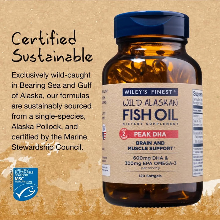 Aceite De Pescado Salvaje De Alaska Dha 900 Mg Omega-3 120 C - Imagen 4