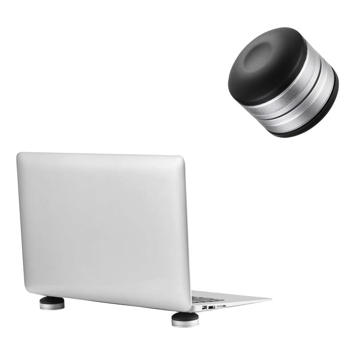Almohadillas Elevadoras Para Laptop Soporte Ventilación Colo Negro / Plateado - Imagen 7