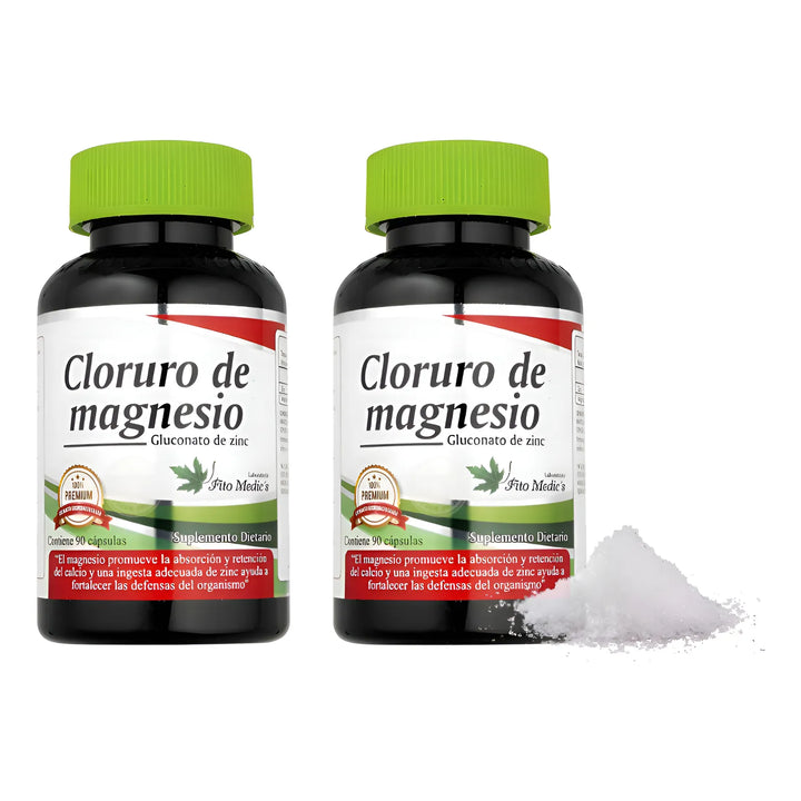 Cloruro De Magnesio X90caps X2 Sin Sabor - Imagen 1