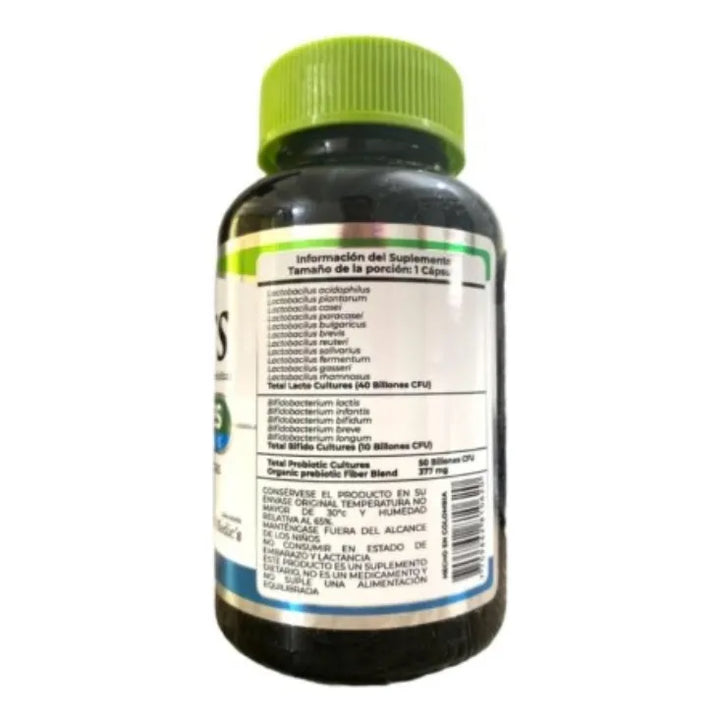 Biotics X30 Caps - Fito Medics Probiótico Prebiótico - Imagen 3
