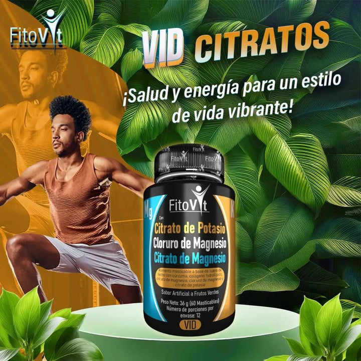 Citratos De Magnesio Potasio X3 Fitovit Original Frutos Verdes - Imagen 8