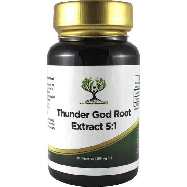 Cápsulas De Raíz De Vid Thunder God 200 Mg 90 Unidades Extra - Imagen 1