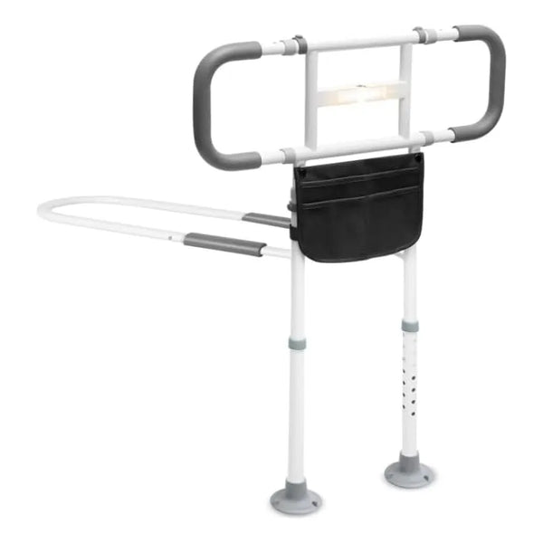 Rieles De Cama Ajustables Con Luz Nocturna Para Adultos Mayores Soporte 400 Lbs