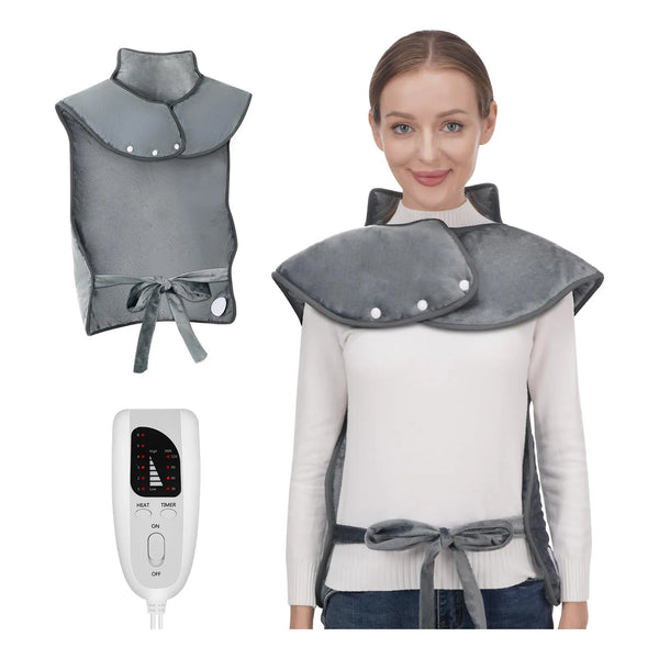 Manta Térmica Eléctrica XL 6 Niveles Calor Alivio Muscular Lavable