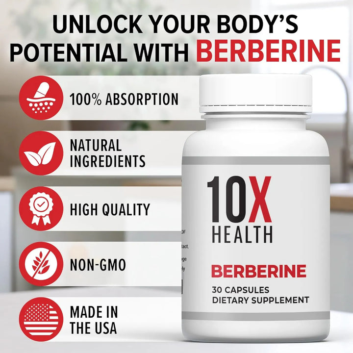 Berberina 500 Mg Dihidroberberina Alta Absorción 30 Cápsulas - Imagen 5