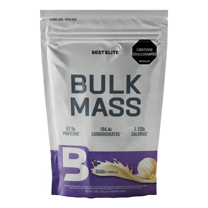 Proteina Hipercalórica Bulk Mass 3 Libras 3lb 3 Lb De Best Elite Mega Gainer Pro Smart Super - Imagen 3