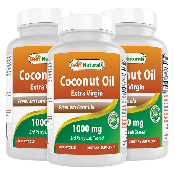 Aceite De Coco Virgen Extra 1000 Mg Gel Suave 180 Cápsulas Fragancia - Imagen 1