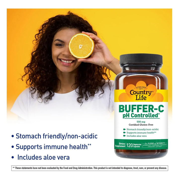 Cápsulas Vegetales Buffer C 500 Mg 120 Unidades - Imagen 2