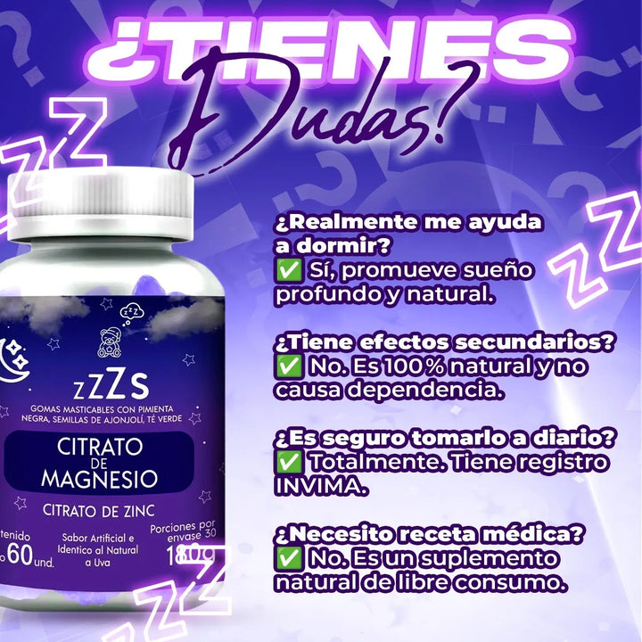 Gomas Para Dormir Sueño Profund Uva - Imagen 9