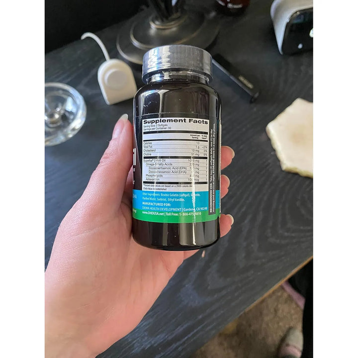 Aceite De Krill 1000mg Cápsulas Blandas Omega 3 6 9 Astaxant - Imagen 8