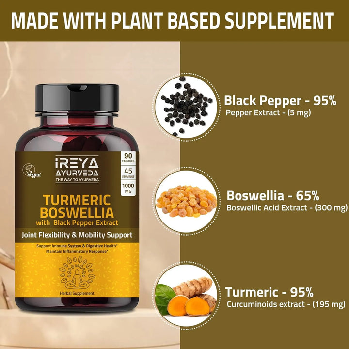 Cápsulas De Extracto De Boswellia Serrata 1000 Mg Con Curcum - Imagen 5