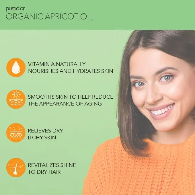 Aceite Orgánico De Almendra De Albaricoque 473 Ml Puro Natur Fragancia - Imagen 3