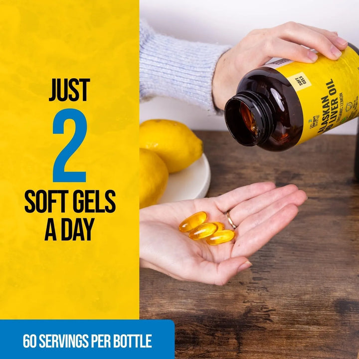 Aceite De Hígado De Bacalao De Alaska 120 Cápsulas Omega 3 D - Imagen 4