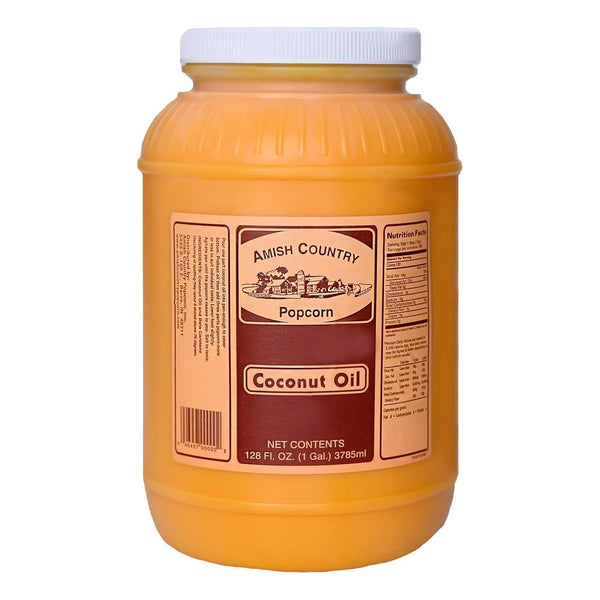 Aceite De Coco Para Palomitas Amish Country 3.8 L 100% Natural Sin OMG Y Sin Gluten