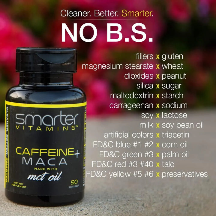 Píldoras Energéticas 200 Mg Cafeína Aceite Mct Coco Y Raíz D - Imagen 3