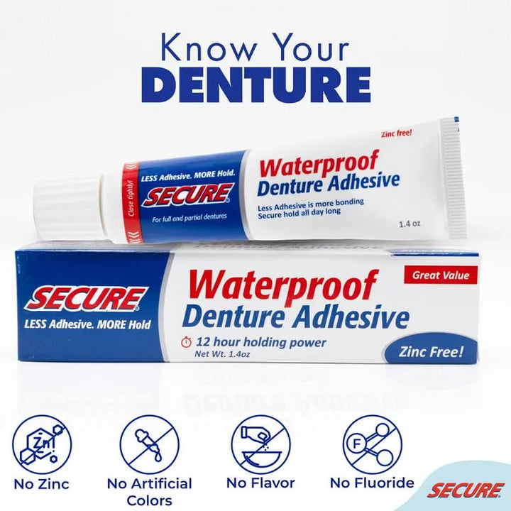 Adhesivo Impermeable Para Dentaduras Postizas Extra Fuerte 1 - Imagen 3