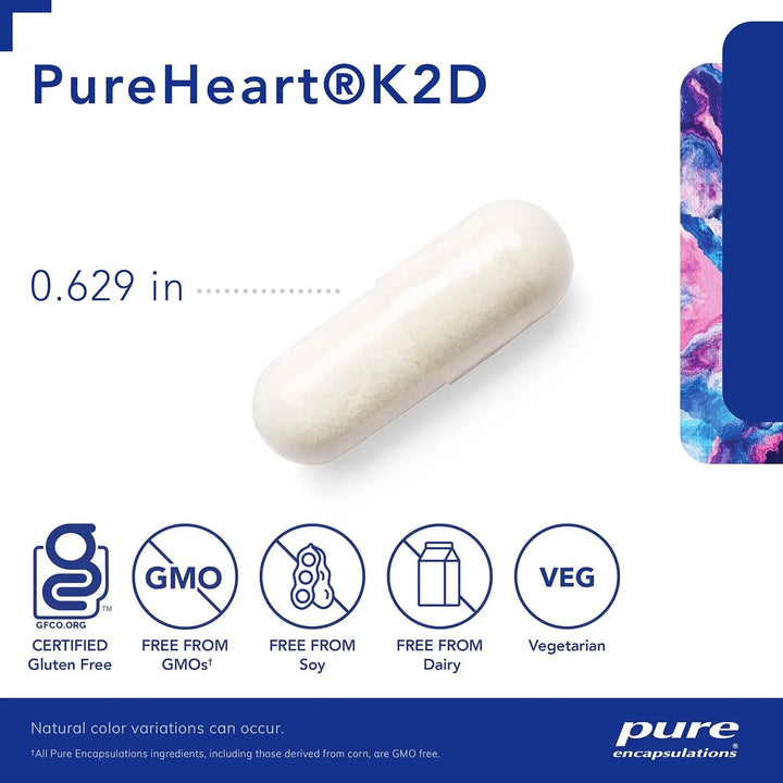 Cápsulas Vitamina K2 D3 Para Salud Cardíaca 60 Unidades Vega - Imagen 3