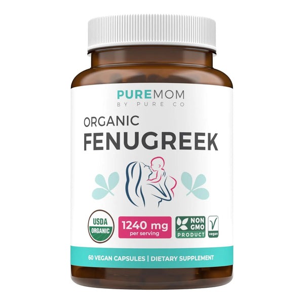 Cápsulas Orgánicas De Fenogreco Para Mujeres Aumento Leche Materna