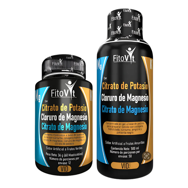 Citrato De Magnesio Potasio Capsulas Y Liquido Natural - Imagen 1