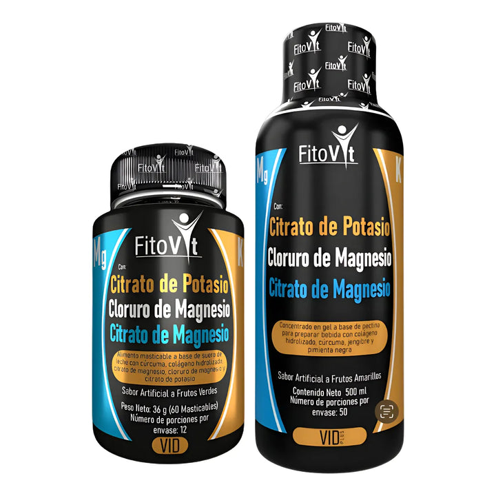 Citrato De Magnesio Potasio Capsulas Y Liquido Natural - Imagen 1