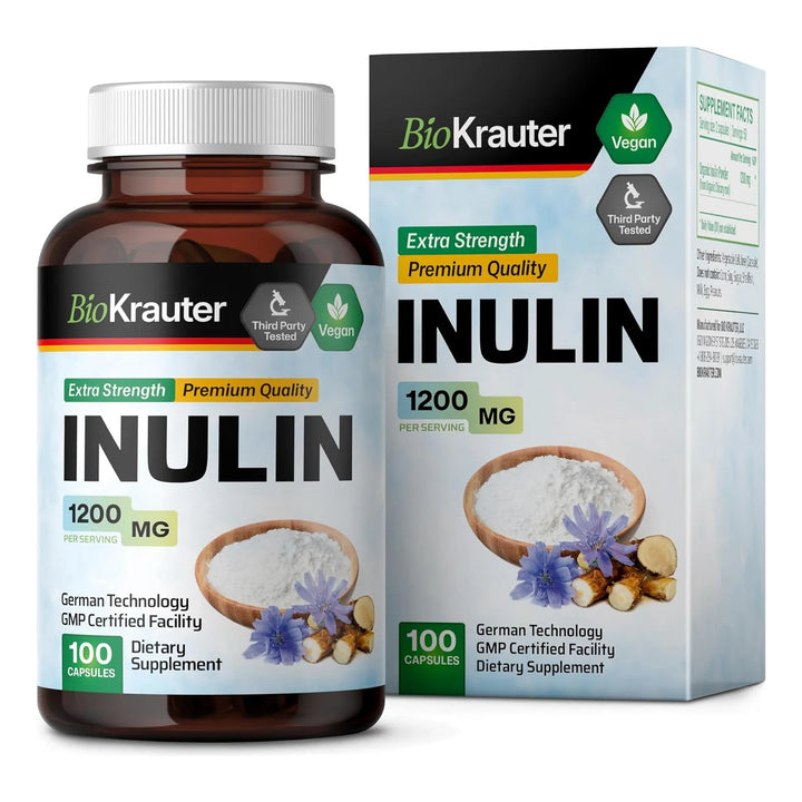 Cápsulas Inulina Polvo 1200 Mg 100 Unidades Fibra Soluble Pu - Imagen 8