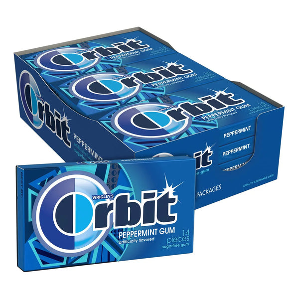 Orbit Goma De Mascar De Menta Sin Azucar 14 Piezas Paquete Frescura Duradera