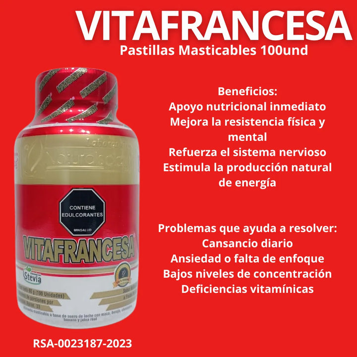 Kit Vitafrancesa Maca Jaleareal Frutos Rojos - Imagen 5